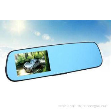 Dual Cameras Recording Rear View Mirror DVR 1080P IR Night